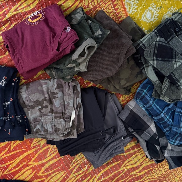 Vans Other - Vans Kids Mixed Color Clothing Lot - Maroon, Camouflage, Black, Blue, Gray